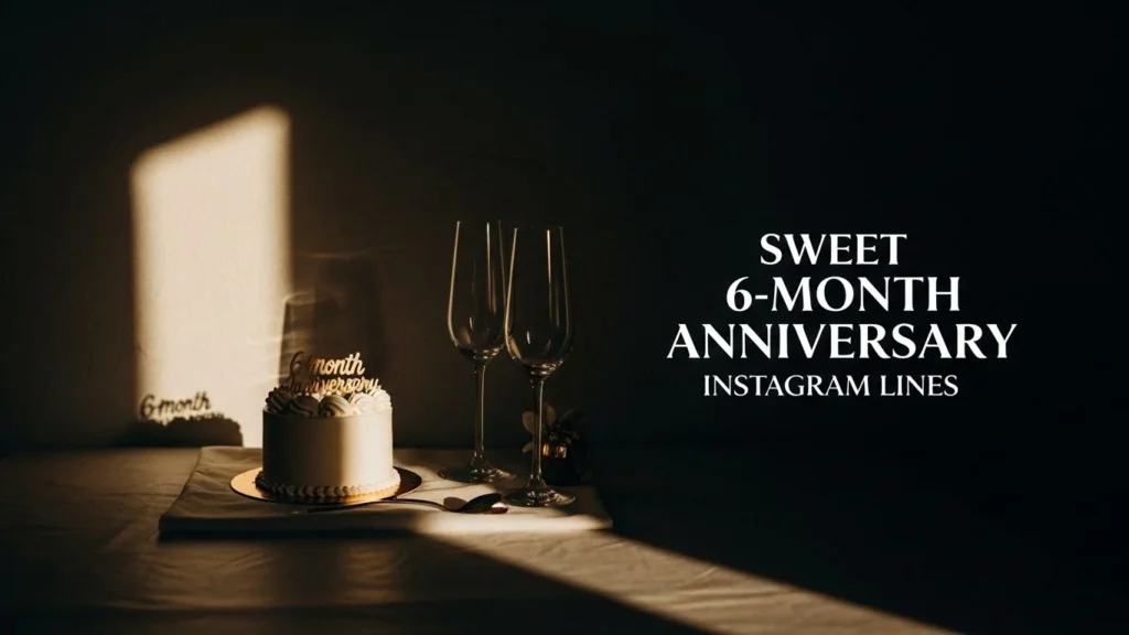 Sweet 6-Month Anniversary Instagram Lines