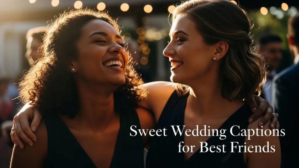 Sweet Wedding Captions for Best Friends