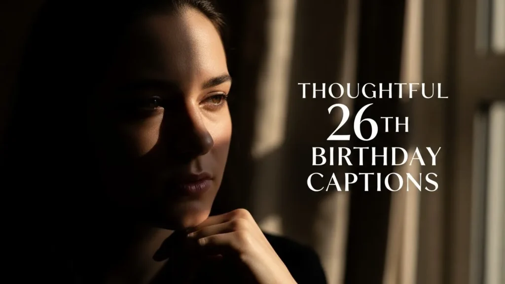 Thoughtful 26th Birthday Captions