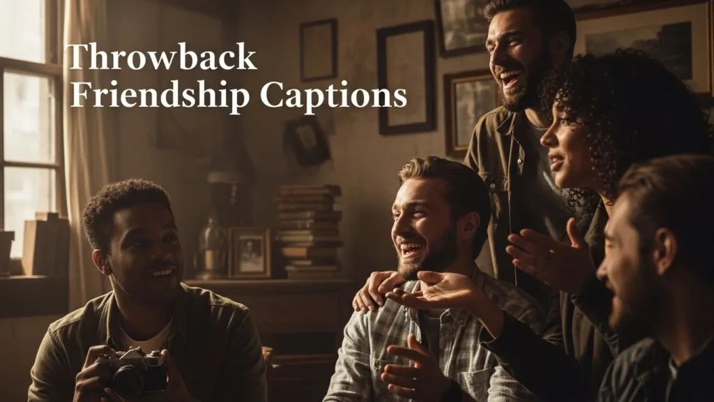 Throwback friendship captions