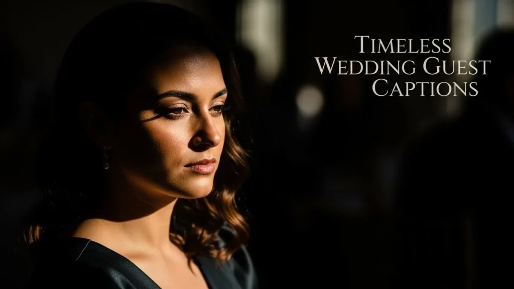 Timeless Wedding Guest Captions