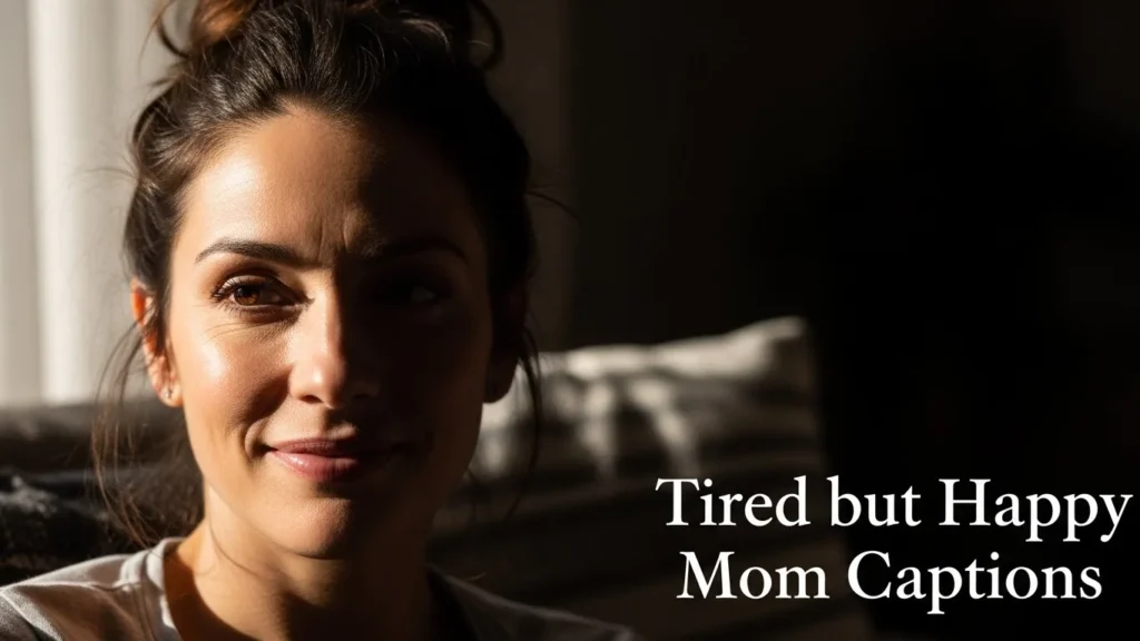 Tired but Happy Mom Captions