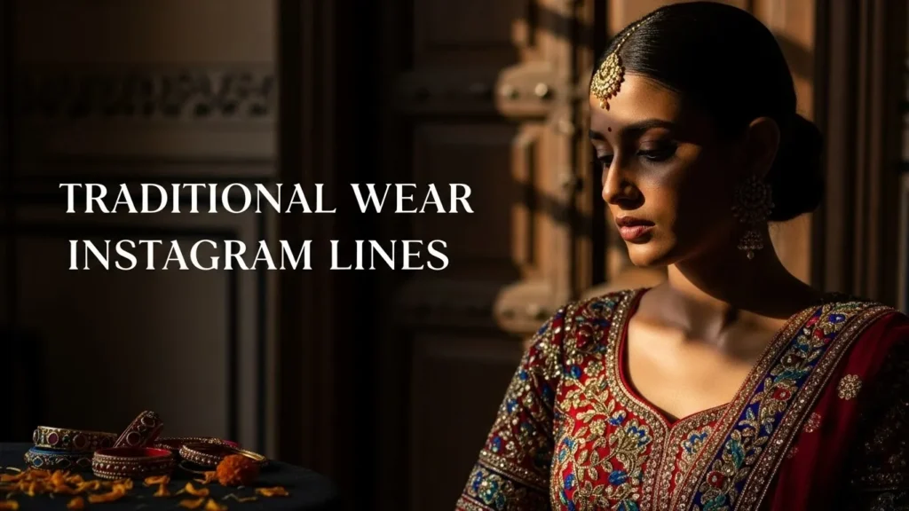 Traditional Wear Instagram Lines