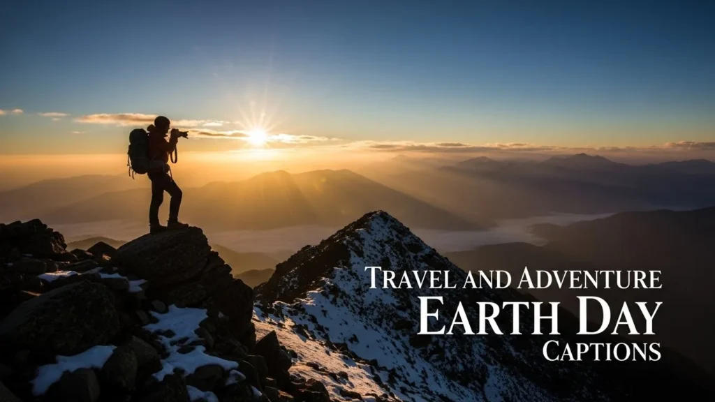 Travel and Adventure Earth Day Captions
