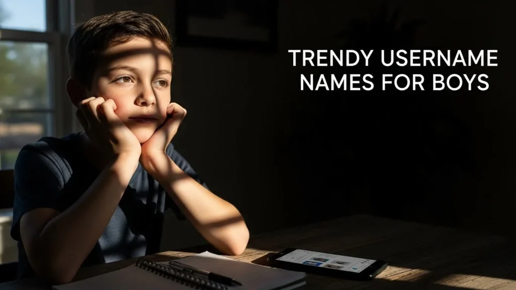 Trendy Username Names for Boys