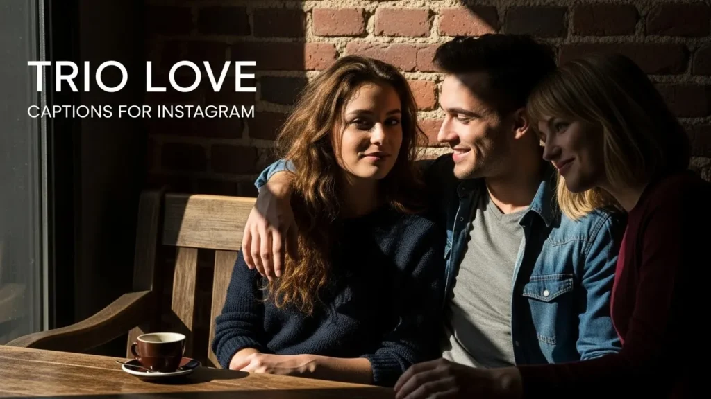 Trio Love Captions for Instagram