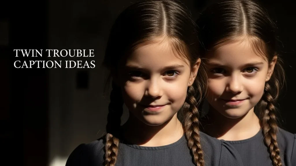 Twin Trouble Caption Ideas
