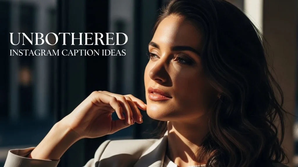 Unbothered Instagram Caption Ideas