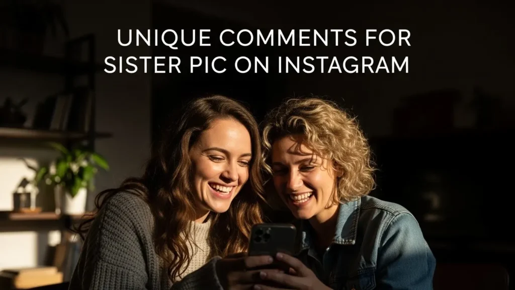Unique Comments for Sister Pic on Instagram