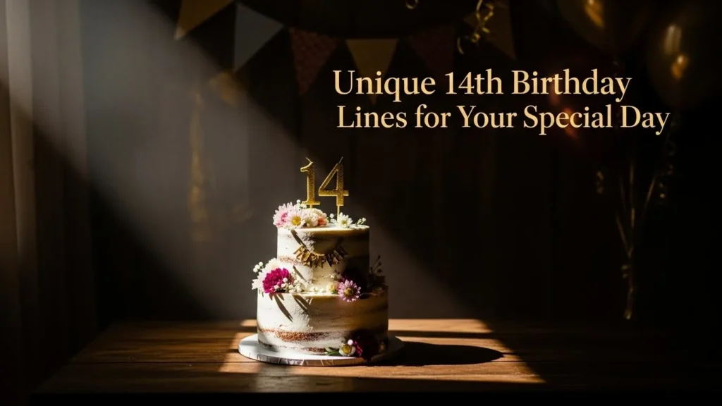 Unique 14th Birthday Lines for Your Special Day