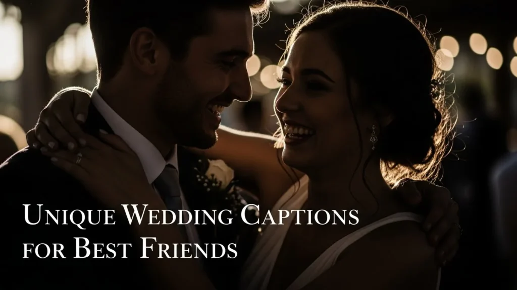 Unique Wedding Captions for Best Friends
