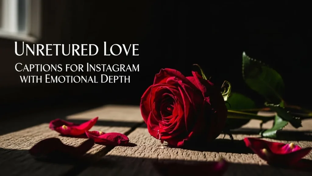 Unreturned Love Captions for Instagram with Emotional Depth