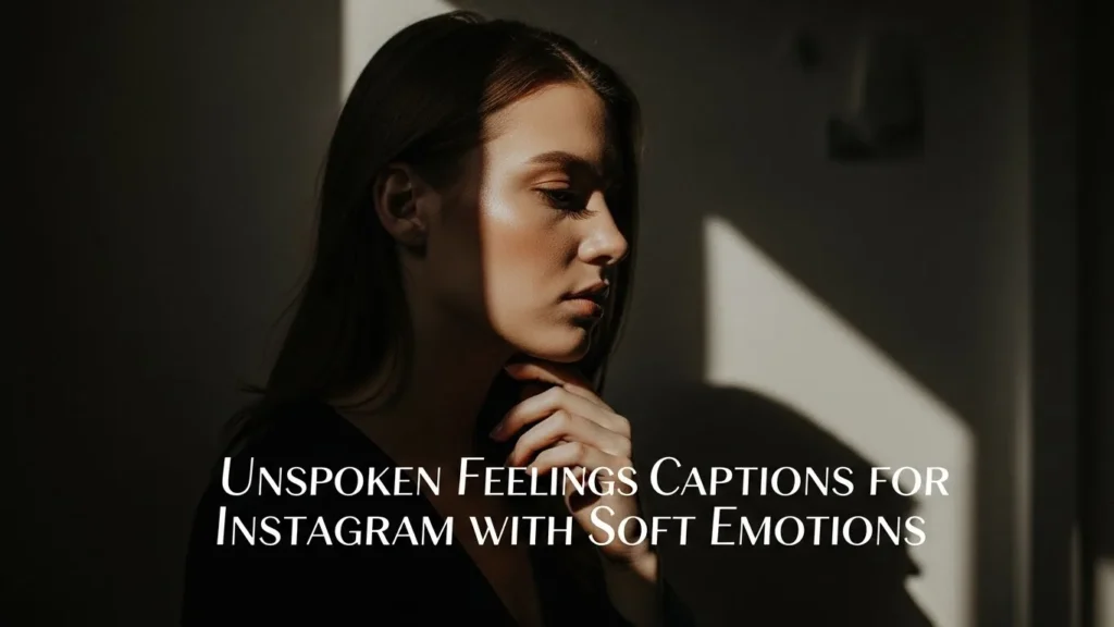 Unspoken Feelings Captions for Instagram with Soft Emotions