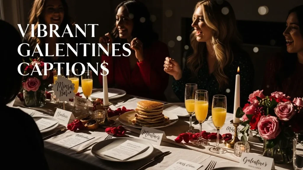 Vibrant Galentines Captions