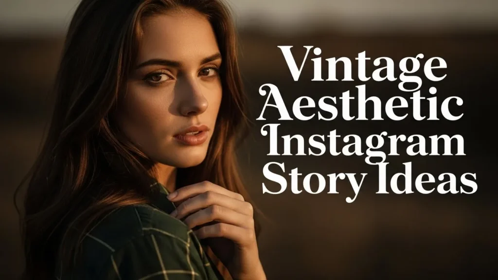 Vintage Aesthetic Instagram Story Ideas