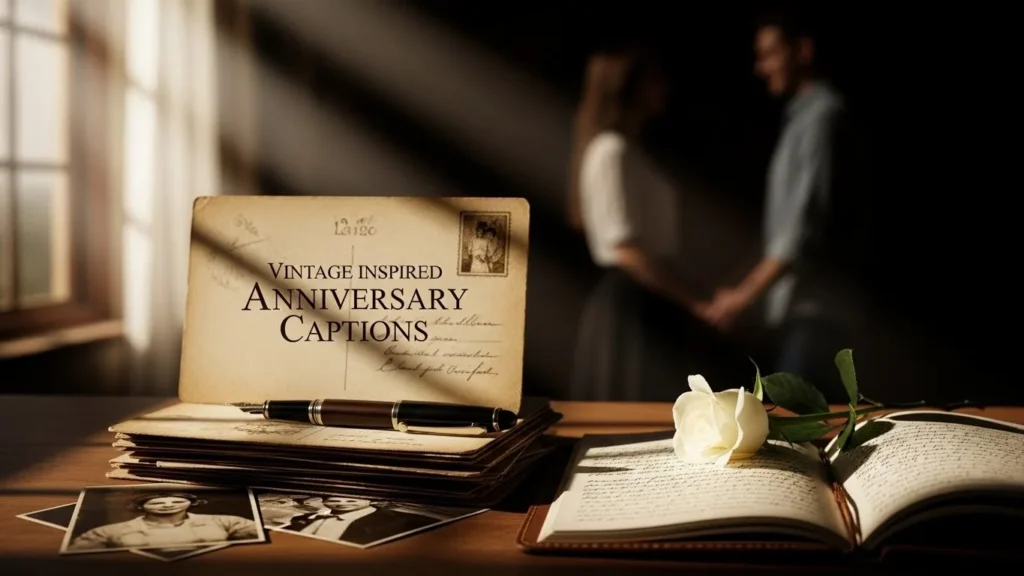 Vintage Inspired Anniversary Captions