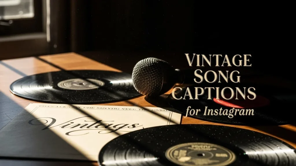 Vintage Song Captions for Instagram