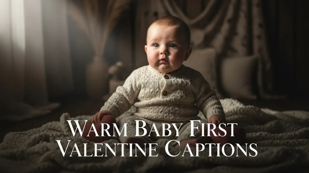 Warm Baby First Valentine Captions