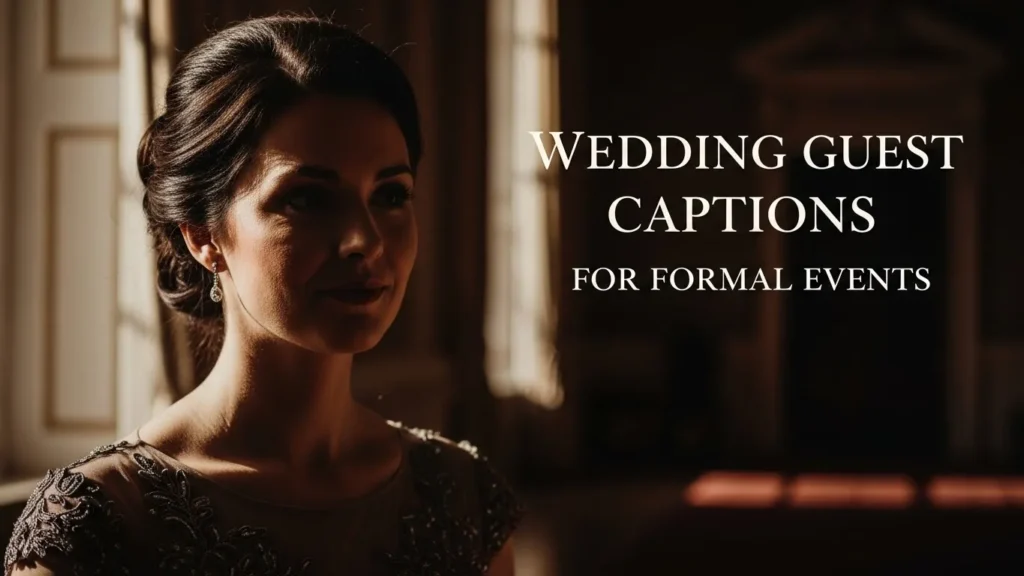 Wedding Guest Captions for Formal Events