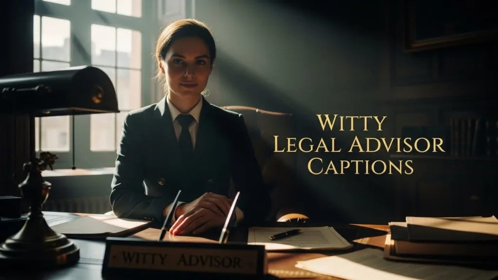 Witty Legal Advisor Captions