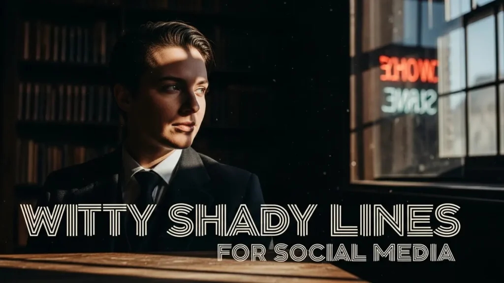 Witty Shady Lines for Social Media