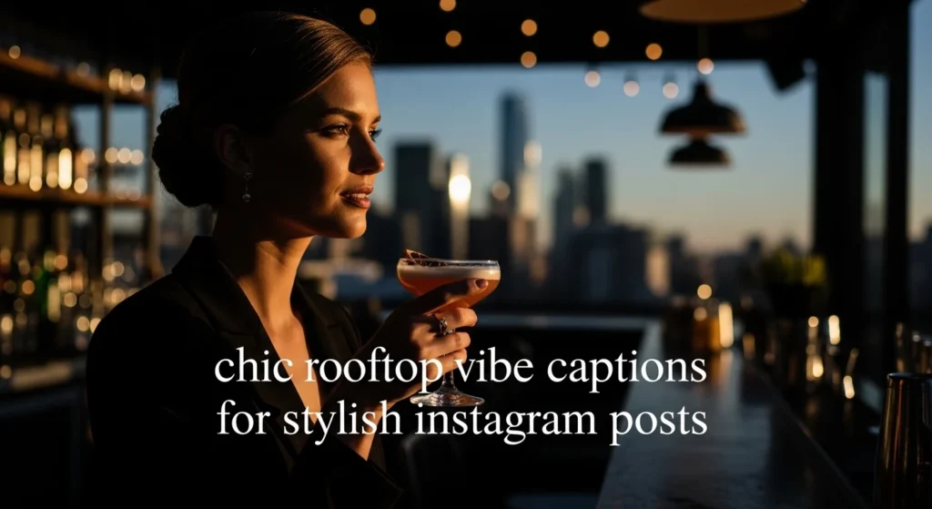 chic rooftop vibe captions for stylish instagram posts