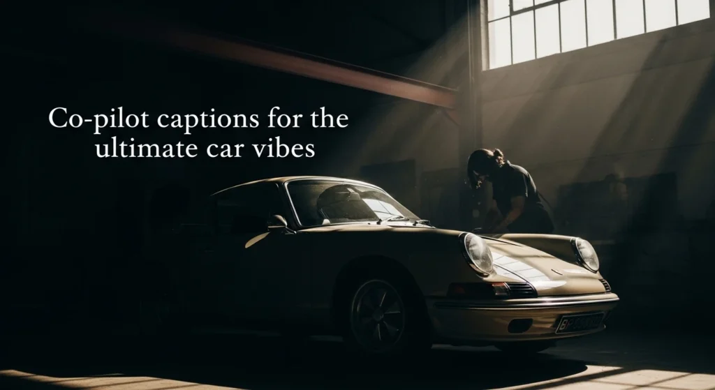 Co-pilot captions for the ultimate car vibes