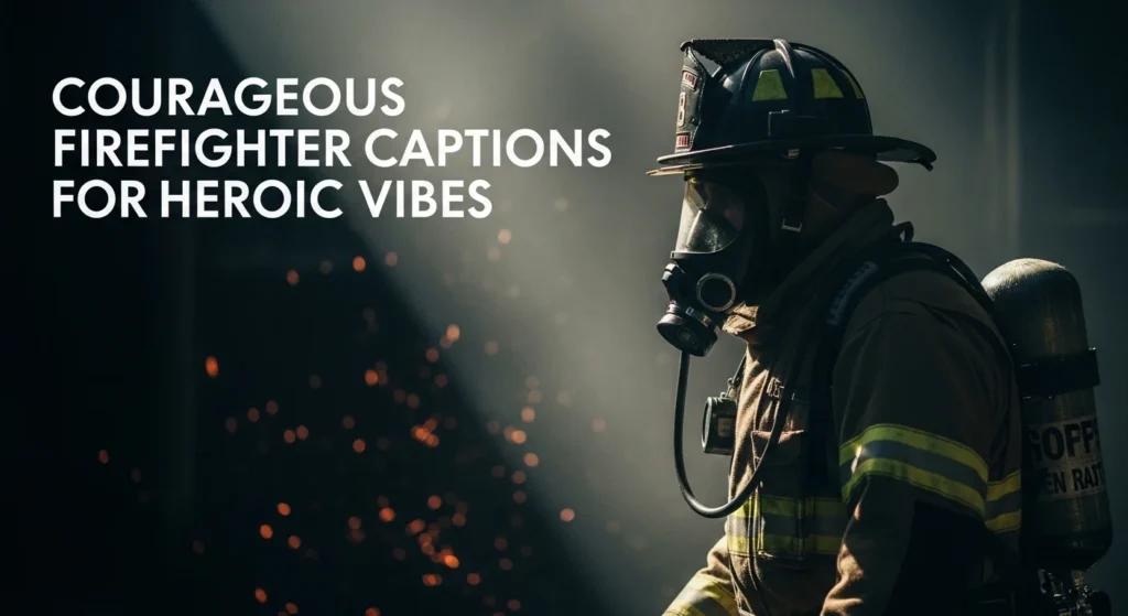 Courageous Firefighter Captions for Heroic Vibes