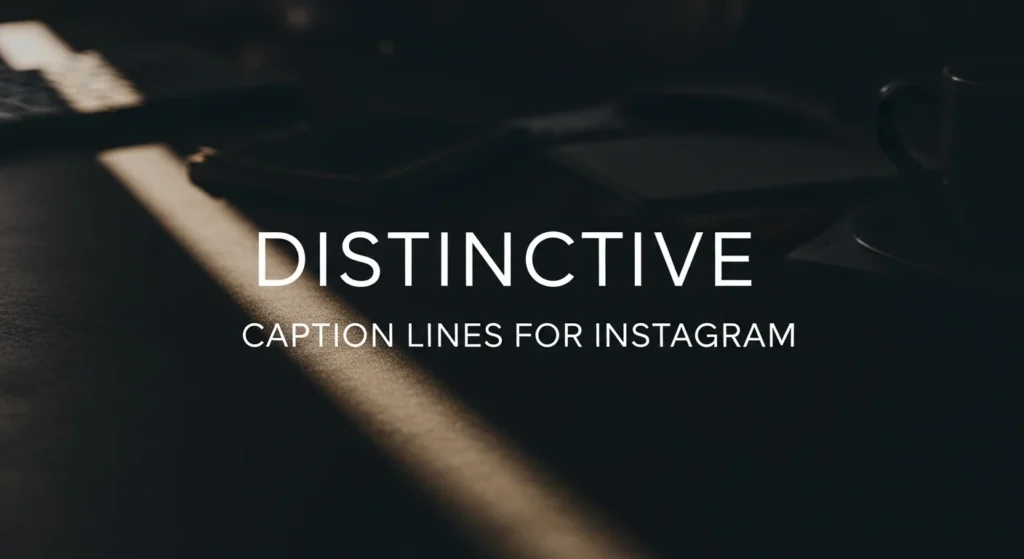Distinctive Caption Lines for Instagram