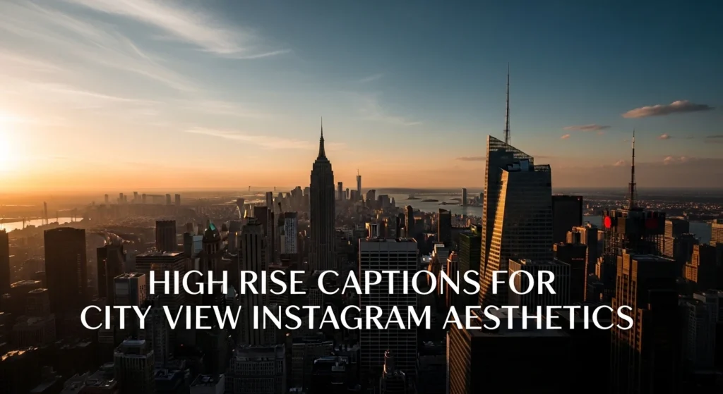 high rise captions for city view instagram aesthetics