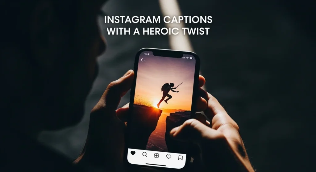 Instagram Captions with a Heroic Twist