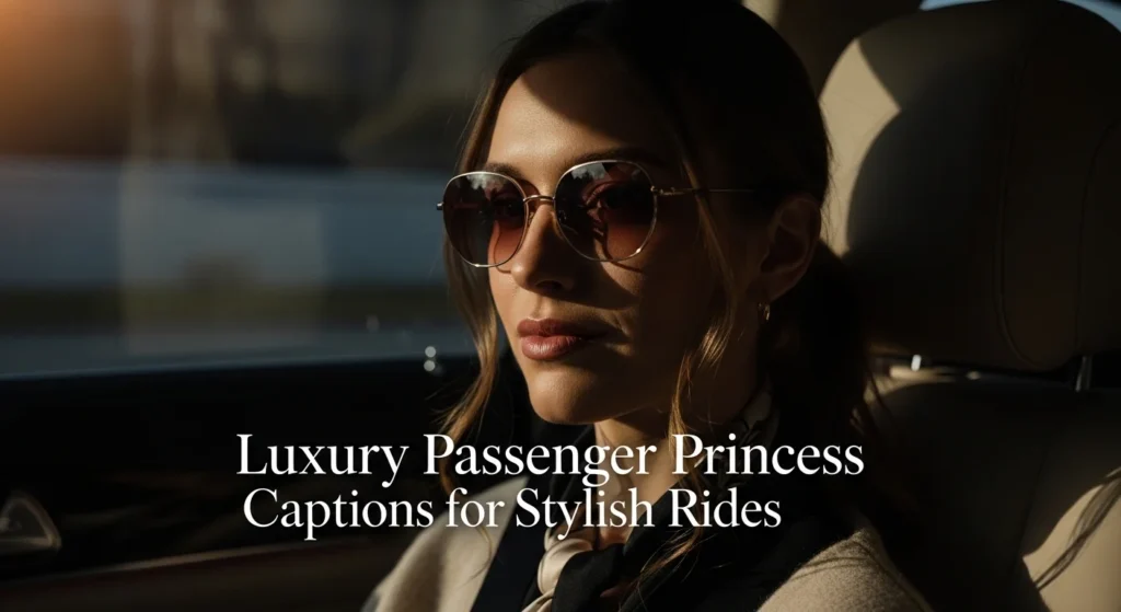 Luxury passenger princess captions for stylish rides