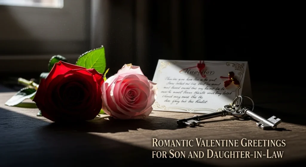 Romantic Valentine Greetings for Son and Daughter-in-Law