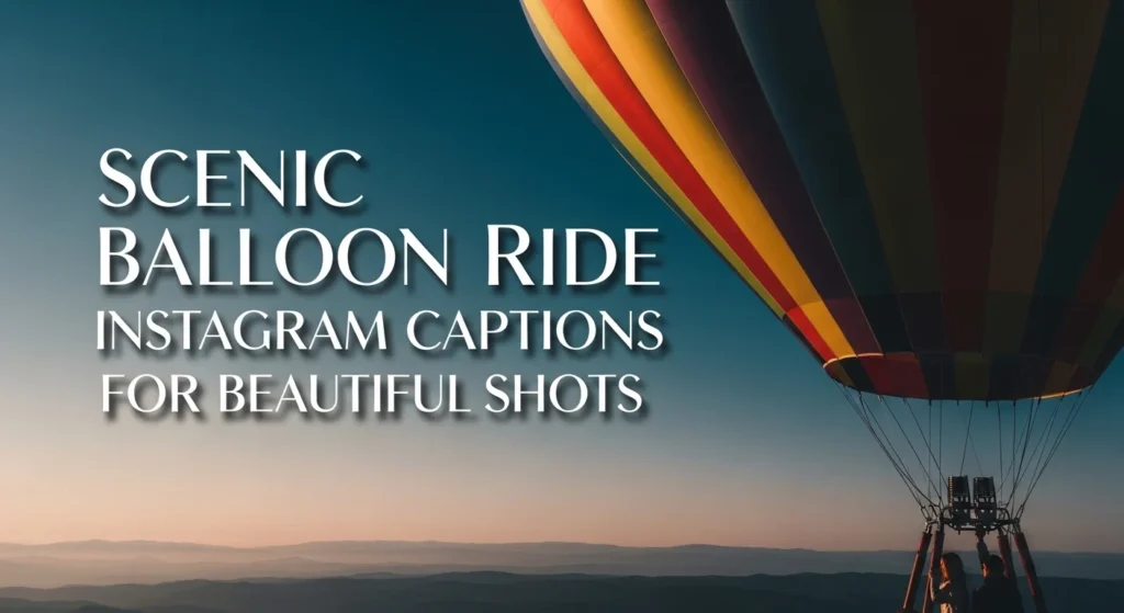 Scenic Balloon Ride Instagram Captions for Beautiful Shots