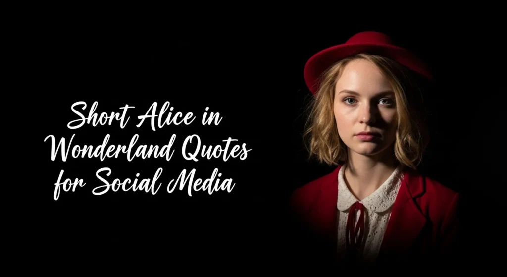 Short Alice in Wonderland Quotes for Social Media