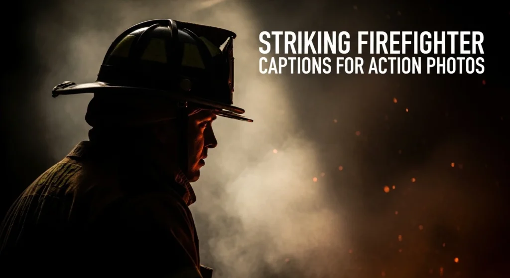 Striking Firefighter Captions for Action Photos