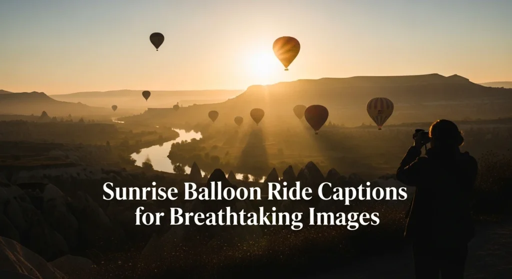 Sunrise Balloon Ride Captions for Breathtaking Images