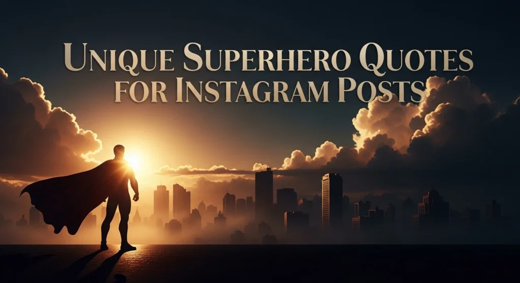 Unique Superhero Quotes for Instagram Posts