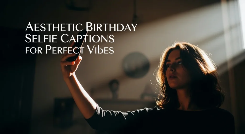 Aesthetic Birthday Selfie Captions for Perfect Vibes