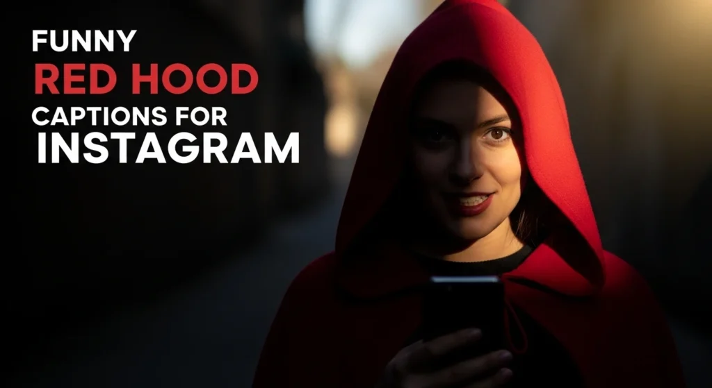 Funny Red Hood Captions for Instagram