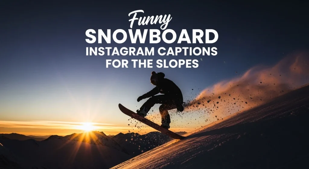 Funny Snowboard Instagram Captions For The Slopes