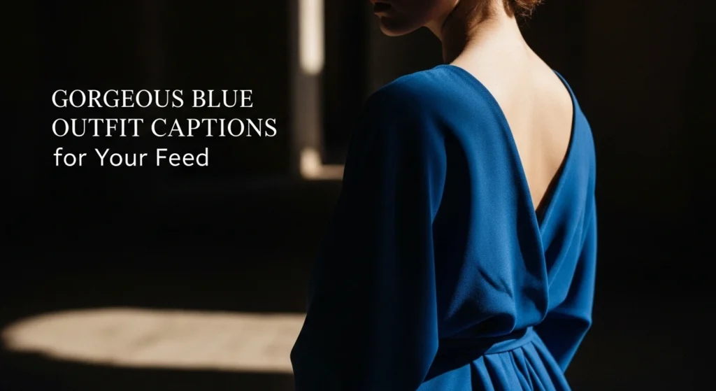 Gorgeous Blue Outfit Captions for Your Feed