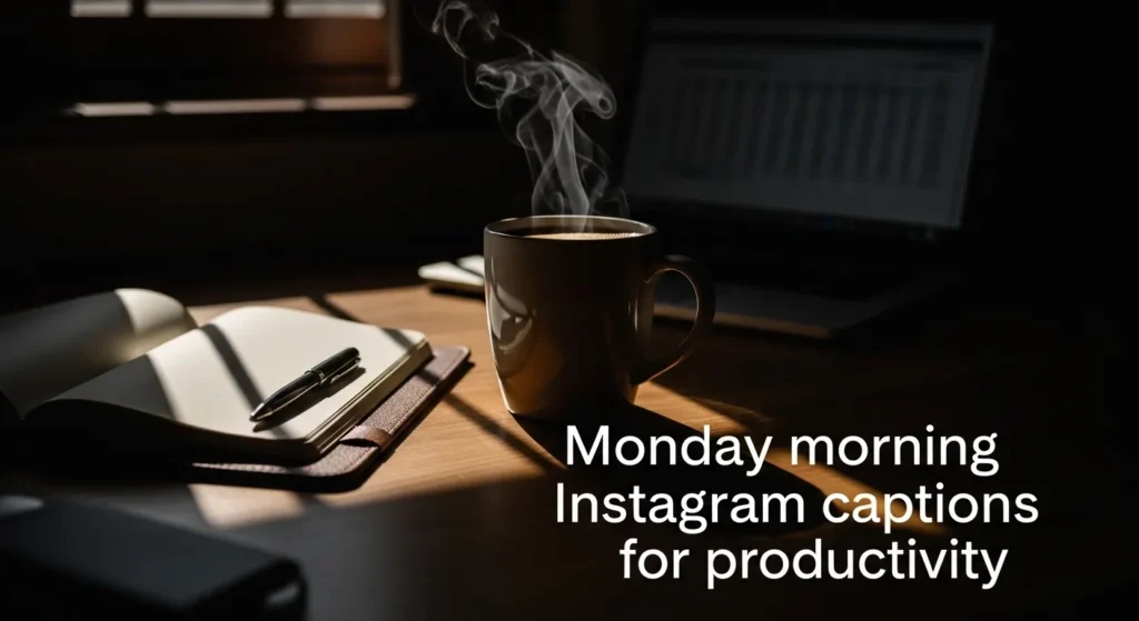 Monday morning Instagram captions for productivity