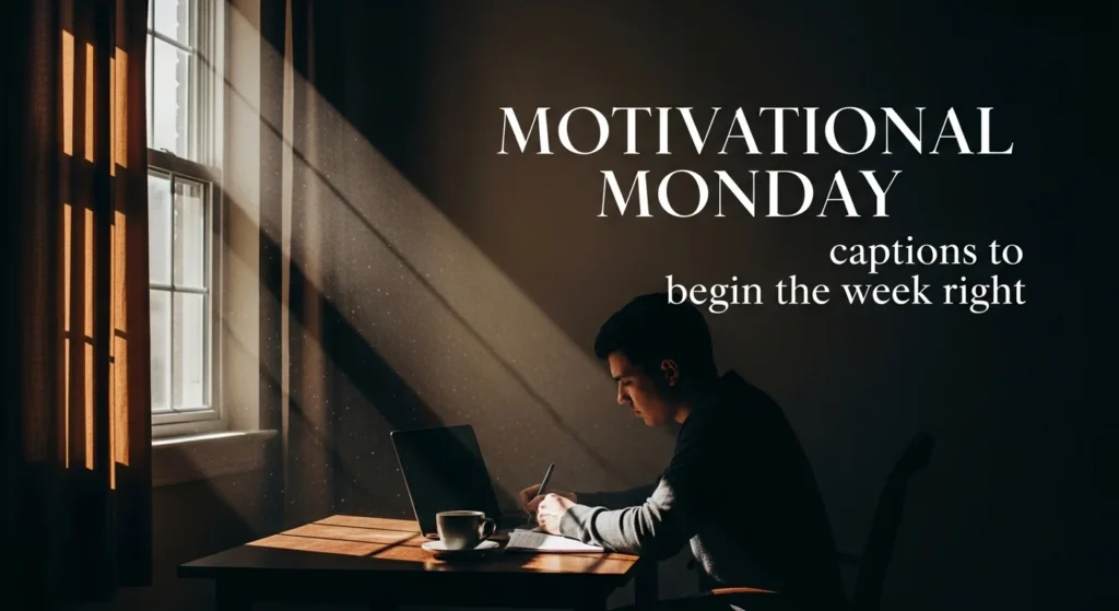 Motivational Monday captions to begin the week right