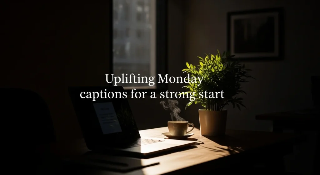 Uplifting Monday captions for a strong start