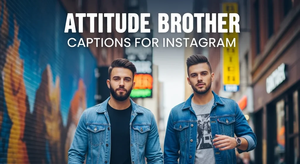 Attitude Brother Captions for Instagram