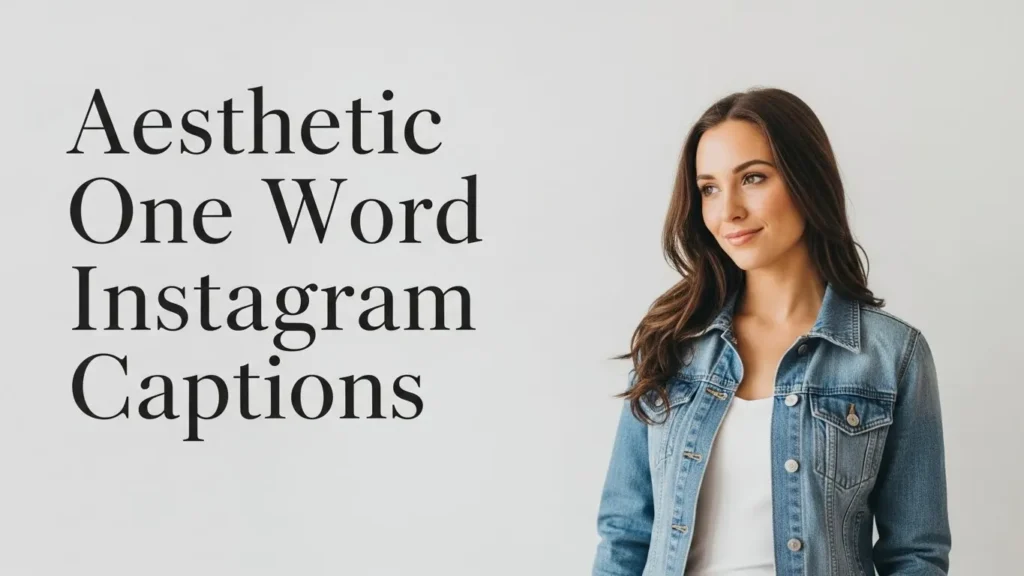 Aesthetic One Word Instagram Captions