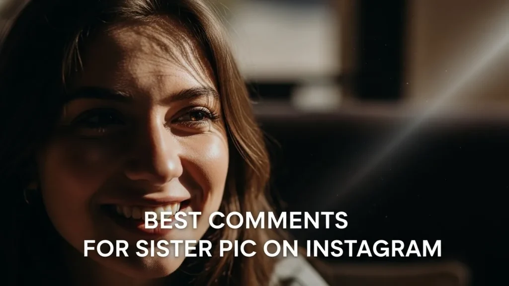 Best Comments for Sister Pic on Instagram