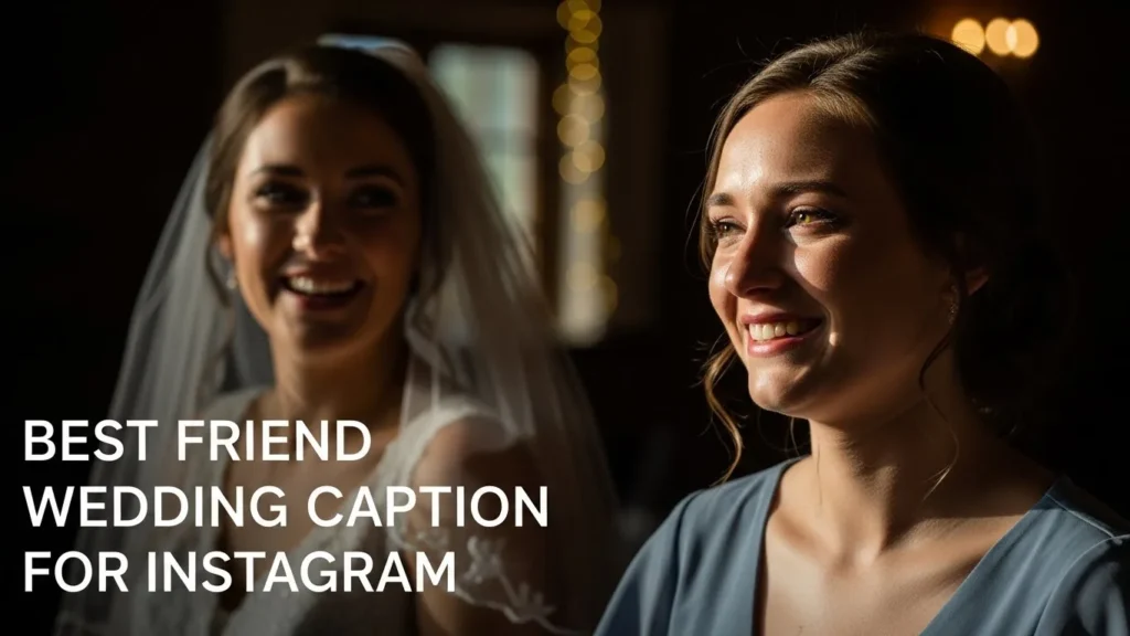 Best Friend Wedding Caption for Instagram