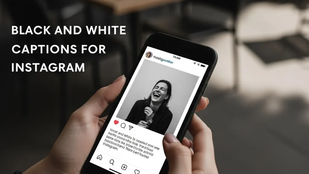 Black and White Captions for Instagram
